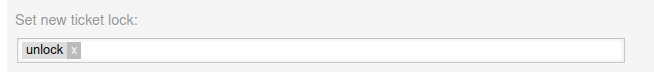 Znuny OTRS unlock closed tickets update ticket lock state
